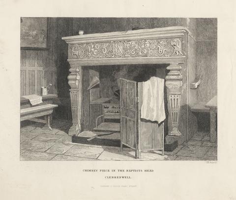 John Wykeham Archer Chimney Piece in the Baptist's Head, Clerkenwell