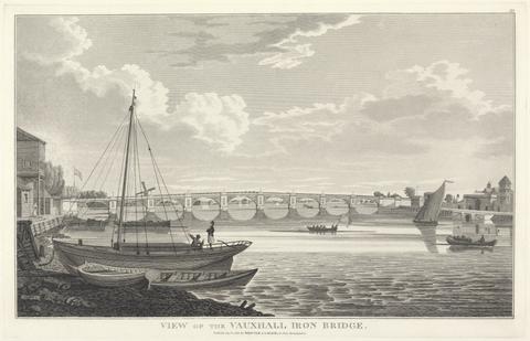 unknown artist View of the Vauxhall Iron Bridge