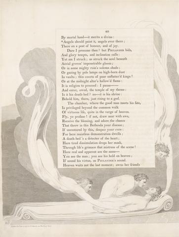 William Blake Plate 22 (page 40): ' Angels should paint it, angels ever there'