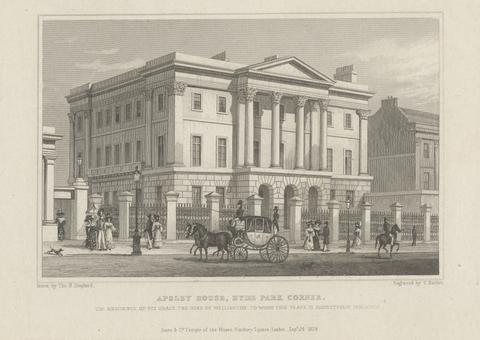 Thomas Barber Apsley House, Hyde Park Corner: the Residence of his Grace the Duke of Wellington