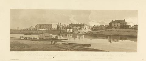 Thomas Girtin View of the Palace and Village of Choisi on the Banks of the Seine