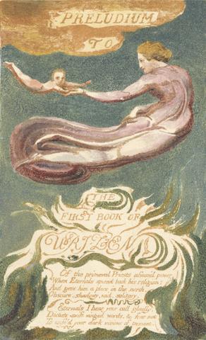 William Blake The First Book of Urizen, Plate 2, "Preludium to the Book of Urizen" (Bentley 2a)