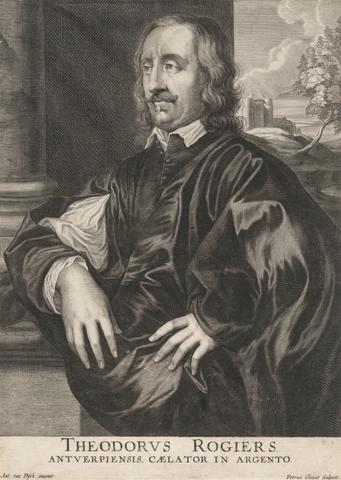 Peter Clouet Theodorus Rogiers. Antuerpiensis, Cælator in Argento
