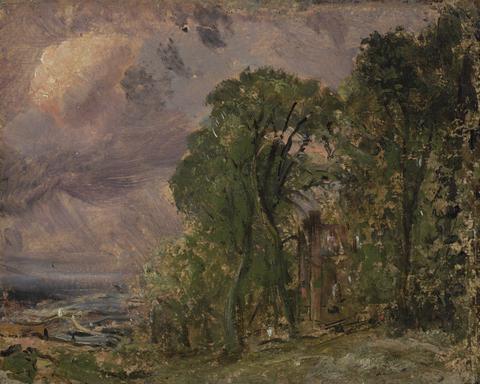 John Constable A View at Hampstead with Stormy Weather