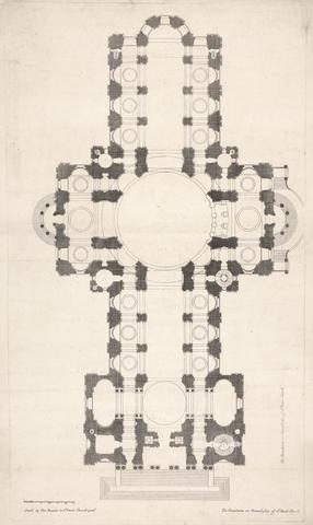 unknown artist The Foundation or Ground Plan of St. Pauls Church