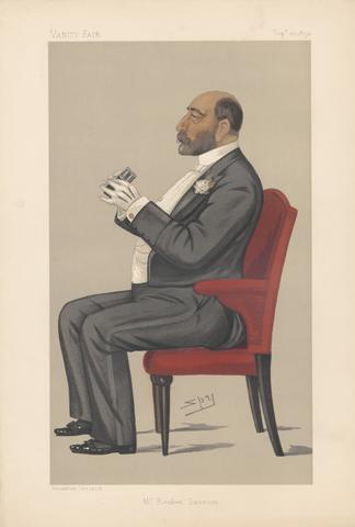 Leslie Matthew 'Spy' Ward Vanity Fair - Bankers and Financiers. Mr. Reuben Sassoon. 20 September 1890