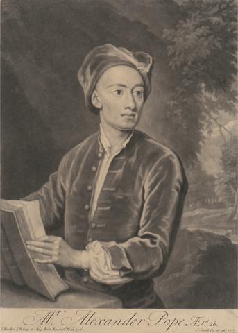 John Smith Pope, half length, holding an open book, head capped and turned right
