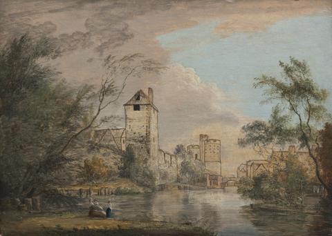 Paul Sandby RA An Unfinished View of the West Gate, Canterbury