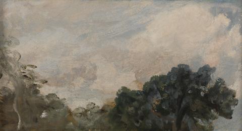 John Constable Cloud Study with Trees