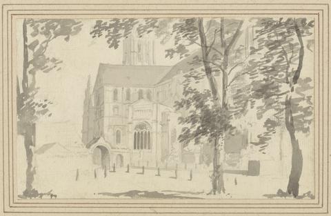 unknown artist Study of the North Side of Canterbury Cathedral