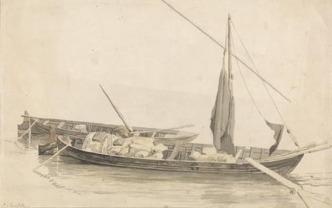 Paul Sandby RA Two Boats at Anchor