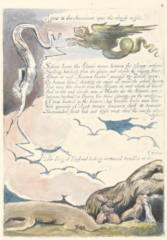 William Blake America. A Prophecy, Plate 6, "Appear to the Americans...."