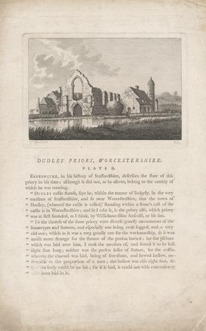 Dudley Priory, Worcestershire. Plate II for Grose's Antiquities of England and Wales.