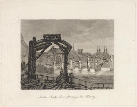 unknown artist London Bridge from Bradley's Iron Foundry