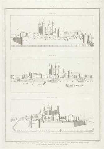 James Basire Three Views of the Tower of London