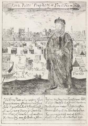 unknown artist Erra Pater Prophesy, or Frost Faire 1683/4, View on the Thames