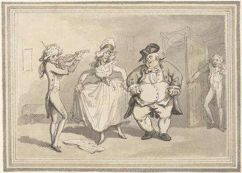 Thomas Rowlandson Comforts of Bath: Private Practice Previous to the Ball