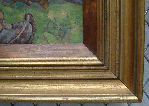 unknown artist British or American (?) commercial stock moulding frame