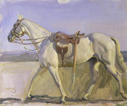 Sir Alfred J. Munnings The Grey Charger
