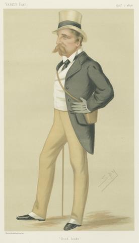 Leslie Matthew 'Spy' Ward Vanity Fair: Turf Devotees; 'Good Looks', Viscount Cole, October 7, 1876