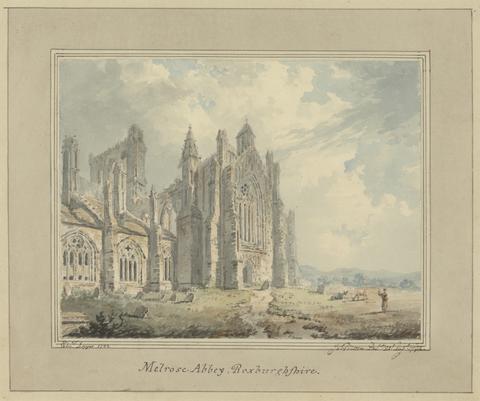 Edward Dayes Melrose Abbey, Roxburghshire