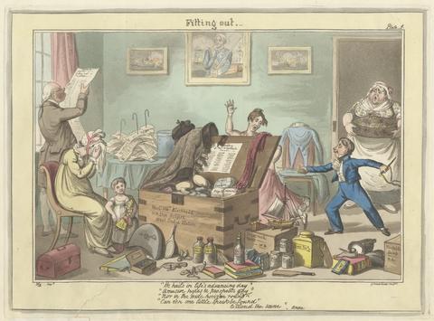 George Cruikshank Fitting out. - Plate 1