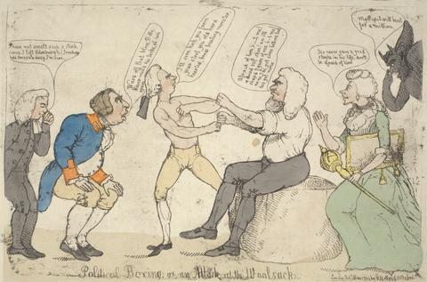 Political Boxing; or an Attack, at the Woolsack
