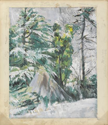 Sir Jacob Epstein Pines in Snow