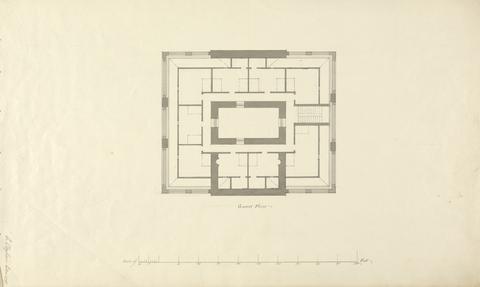 Claud Cleghorn Design for Ardgowan House, Scotland: Attic Floor Plan