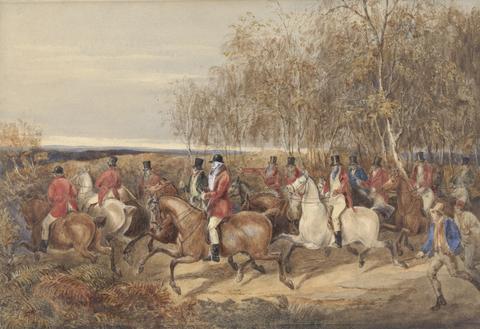 John Ferneley The Duke of Cumberland Riding With Mr. de Burgh's Hunt