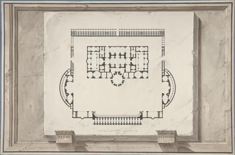 Giovanni Stern Plans of Ancient Roman Baths: Terme Antoniane