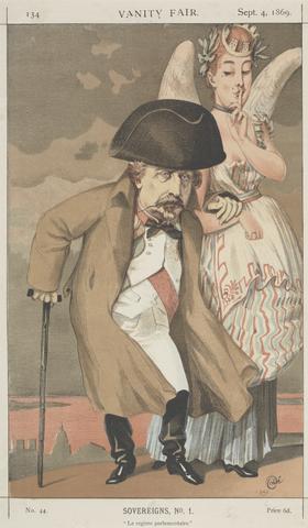 James Tissot Sovereigns, (No. 1) 'Le Regime Parlementaire', (Napoleon III), from "Vanity Fair"