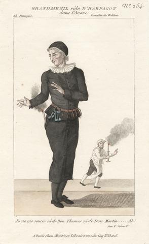 unknown artist Grandmenil role D'Harpagon - "L'Avare," Act V, Scene V (Comedie de Moliere)