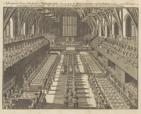 unknown artist A Perspective View of the Inside of Westminster Hall