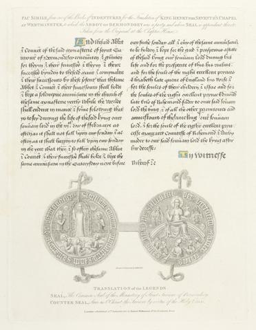 Bartholomew Howlett Facsimile from one of the Books of Indentures for the Foundation of King Henry VII's Chapel