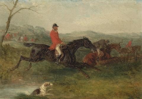 William J. Shayer Foxhunting: Clearing a Brook