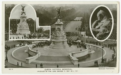 Queen Victoria Memorial : unveiled by H. M. George V, May 18th, 1911.