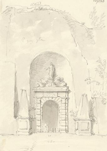 Sir Robert Smirke the younger Sketch of a Mausoleum