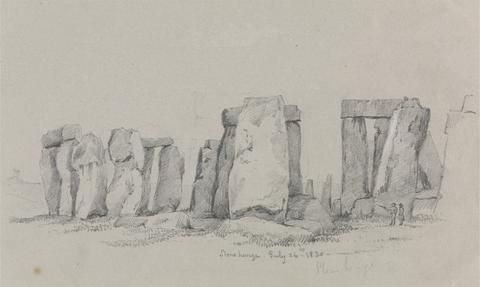 unknown artist A View of Stonehenge with Two Figures in the Foreground