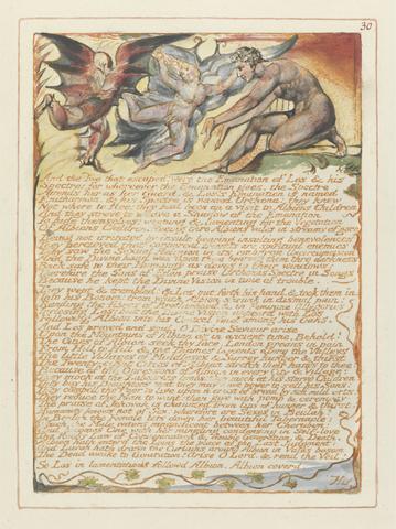 William Blake Jerusalem, Plate 30, "And the Two that escaped...."