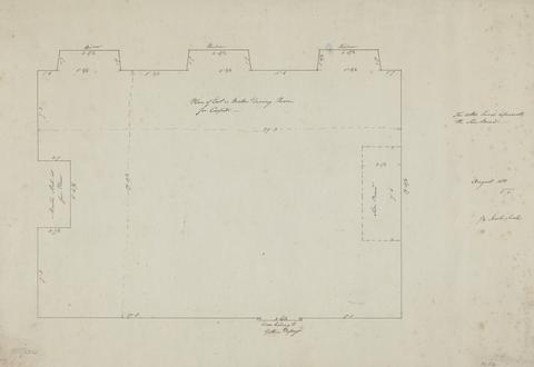 James Wyatt Hinton St. George, Somerset: Plan of the East Dining Room