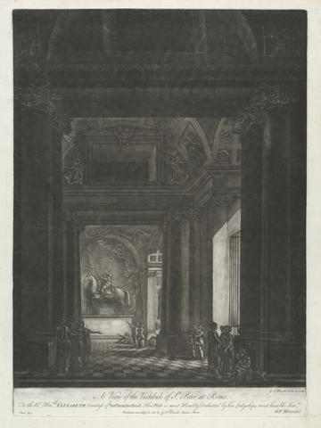 Georges François Blondel A View of the Vestibule of St. Peter at Rome