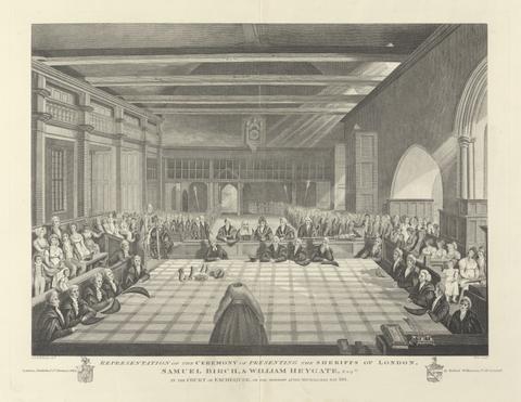 James Stow Representation of the Ceremony of Presenting the Sheriffs of London