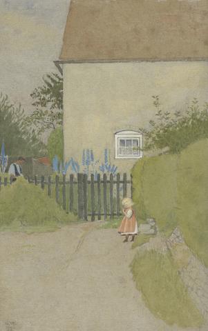 Joseph Edward Southall At the Cottage Gate, July 16, 1906
