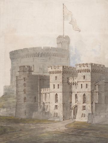 Sir Jeffry Wyatville Windsor Castle, Berkshire: The Round Tower, King Edward III Tower and King George IV Gateway