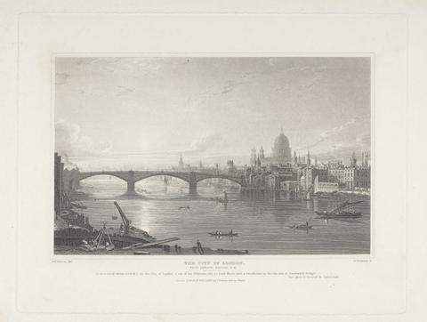 James Redway The City of London from London Bridge, S.E.