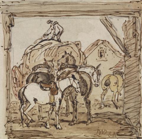 James Ward Farmyard and Horses