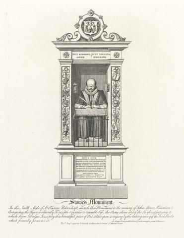 unknown artist Stowe's Monument in St. Andrew, Undershaft