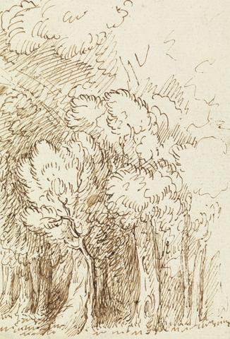 Benjamin West Study of Trees