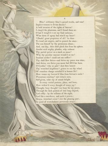 William Blake Young's Night Thoughts, Page 8, "Death! Great Proprietor of All!"